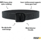 HERO'S PRIDE 1.5in Tactical Duty Belt, Black, Size 42, Extra Large, 1344X-9-XL-42