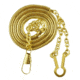 HERO'S PRIDE Whistle Chain W/ Button Hook, Gold Plated, 4020G