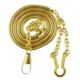 HERO'S PRIDE Whistle Chain W/ Button Hook, Gold - 4020G