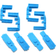 Hexmag AR15 HexID Color ID System, 4 Pack, Blue, HXID4-AR15-BLU