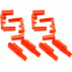 Hexmag AR15 HexID Color ID System, 4 Pack, Red, HXID4-AR15-RED