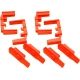 Hexmag AR15 HexID Color ID System, 4 Pack, Red, HXID4-AR15-RED