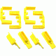 Hexmag AR15 HexID Color ID System, 4 Pack, Yellow, HXID4-AR15-YEL