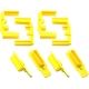 Hexmag AR15 HexID Color ID System, 4 Pack, Yellow, HXID4-AR15-YEL