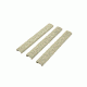 Hexmag Slim Line 18-Slot LowPro Rail Covers 3 Pack, FDE, Small, HX-LRC-3PK-FDE