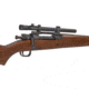 Hi-Lux Malcolm M73G4 Small Steel Tube Rifle Scope, MATTE BLACK, 2.5 X 3/4 in. M73G4