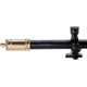 Hi-Lux Optics Malcolm 6X Two Tone Short Rifle Telescope Adjustable Parallax, BPCR Mounts, Crescent Cuts, Matte Black, Brass, M634183BP