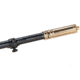 Hi-Lux Optics Malcolm 6X Two Tone Short Rifle Telescope Adjustable Parallax, BPCR Mounts, Crescent Cuts, Matte Black, Brass, M634183BP