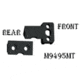 Hi-Lux Optics Marlin 94/95 Mounting Kit, Posa and Crescent Cut - Front and Rear, Matte Black, M9495MT-C