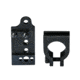 Hi-Lux Optics Round Barrel Off-Set Mounting Kit, 0.875'' Barrel OD, Matte Black, Small, RBOSMT875