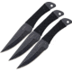 Hibben Cord Grip Fixed Blade Throwing Triple Knife Set, 4.125in Blade GH947B