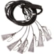 Higdon Outdoors Battleship Nylon Line Rig, Non-Tangle, 18 in Length, 12-Pack, Black, 30321