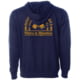 High Camp Flasks Cheers to Adventure Midweight Hooded Sweatshirt - Men's, Navy, Extra Small, HDNVXS