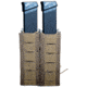 High Speed Gear Duty Double Taco Pistol Magazine Pouch - Extended, Coyote Brown, 41EX02CB