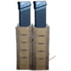 High Speed Gear Duty Double Taco Pistol Magazine Pouch - Extended, Coyote Brown, 41EX02CB