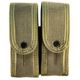 High Speed Gear Duty Double Taco Covered Pistol Pouch w/ Rifle U-Mount, Olive Drab, 41TPC2OD