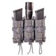High Speed Gear HSGI Triple Taco Pistol Magazine Pouch, Wolf Gray, 13PT13WG