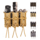 High Speed Gear HSGI Triple Pistol TACO Molle Mag Pouch, Coyote Brown, LE Blue, MultiCam, MultiCam BK, Wolf Gray