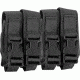 High Speed Gear HSGI Modular Pistol Mag Pouch, Quad, Black, 12PM04BK