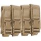High Speed Gear HSGI Modular Pistol Mag Pouch, Quad, Coyote Brown, 12PM04CB
