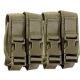 High Speed Gear HSGI Modular Pistol Mag Pouch, Quad, Olive Drab, 12PM04OD