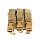 High Speed Gear HSGI Modular Pistol Mag Pouch, Triple, Coyote Brown, 12PM03CB