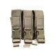 High Speed Gear HSGI Modular Pistol Mag Pouch, Triple, Olive Drab, 12PM03OD
