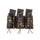 High Speed Gear Triple Double Decker Taco Shingle Rifle/Pistol Magazine Pouch, MultiCam Black, 45DD00MB