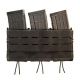 High Speed Gear Triple Double Decker Taco Shingle Rifle/Pistol Magazine Pouch, Black, 45DD00BK