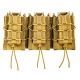 High Speed Gear Triple Double Decker Taco Shingle Rifle/Pistol Magazine Pouch, Coyote Brown, 45DD00CB