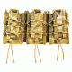 High Speed Gear Triple Double Decker TACO Shingle Rifle/Pistol Magazine Pouch, MultiCam, 45DD00MC