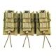 High Speed Gear Triple Double Decker Taco Shingle Rifle/Pistol Magazine Pouch, Olive Drab, 45DD00OD
