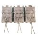High Speed Gear Triple Taco Shingle Rifle Magazine Pouches, Wolf Gray, 45TA00WG