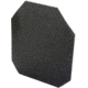 HighCom Armor Guardian AR500 Armor Plate, Shooters Cut, Level III+, Black, 10x12in, AR500-SC-SC-1012-20M