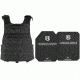 HighCom Armor APC Series Rifle Armor Kit Plate Carrier w/Guardian 3S11 Super Lightweight UHMWPE Plates/10x12 Shooters Cut/10x12 Full Cut, Black, 2XL, RAK-032281280