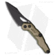 HighTron Spectron Folding Knife, 3.05in, Bohler M390 Stainless Steel, Sheepsfoot Blade, Tan Handle, Tan/Black, 7.12 inch, BHQ-209727