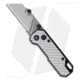 HighTron Vector Folding Knife, 2.36in, Stainless Steel, Carbon Fiber, White Handle, White/Gray, 5.50 inch, BHQ-209725