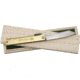 Higonokami Damascus Folder Brass Folding Knife,3.5in,Damascus Steel HIGO17