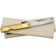 Higonokami Damascus Folder Brass Folding Knife,3in,Damascus Steel HIGO16