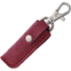 Higonokami SK Folder Brass Red Sheath Folding Knife, 1.5in Satin Sk5 Carbon Steel Blade, Brass Handle, Slip Joint, Hrc 60, Burgundy Leather Sheath, NO. 1 W/ RED LEATHER CASE