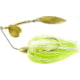 Hildebrandt Okeechobee Special Spinnerbait, 4/0 Hook, 3/8oz, 1 Piece, Chartreuse &amp; White With Gold Blade, PRO4G-CHWH