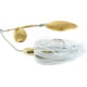 Hildebrandt Okeechobee Special Spinnerbait, 4/0 Hook, 3/8oz, 1 Piece, White With Gold Blade, PRO4G-WH