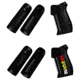 HIPERFIRE Hipergrip Pistol Grip for AR15/10 M4/16, Black Smooth, Black Textured