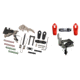 HIPERFIRE HIPERTOUCH ECLipse AR-15/10 Trigger Assembly Kit w/ HIPERSWITCH Safety Selector, Black, Red