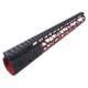 HIPP Customs Lite Weight Hand Guard, 15in, AR-15, Black/Red, 15in, HC15HAND15RD