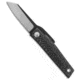 Ohta Knives Hiroaki OFF FK 5 Friction Folding Knife, 2.125in, D2, Reverse Tanto Blade, Carbon Fiber, Black Handle, Black/Gray, 5.50 inch, BHQ-78459