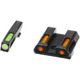 HiViz LiteWave H3 Tritium/Litepipe Pistol Night Sight Set - Fits Gen 1-5 Glock 42, Glock 43, Glock 43X &amp; Glock 48