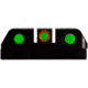 HiViz LiteWave H3 Tritium/Litepipe Pistol Night Sight Set - Fits Gen 1-5 Glock 42, Glock 43, Glock 43X &amp; Glock 48