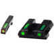 HiViz LiteWave H3 Tritium/Litepipe Pistol Night Sight Set - Fits Gen 1-5 Glock 42, Glock 43, Glock 43X &amp; Glock 48