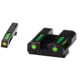 HiViz LiteWave H3 Tritium/Litepipe Pistol Night Sight Set for Glock Gen 1-5 in .45 ACP, .45 GAP, and 10mm